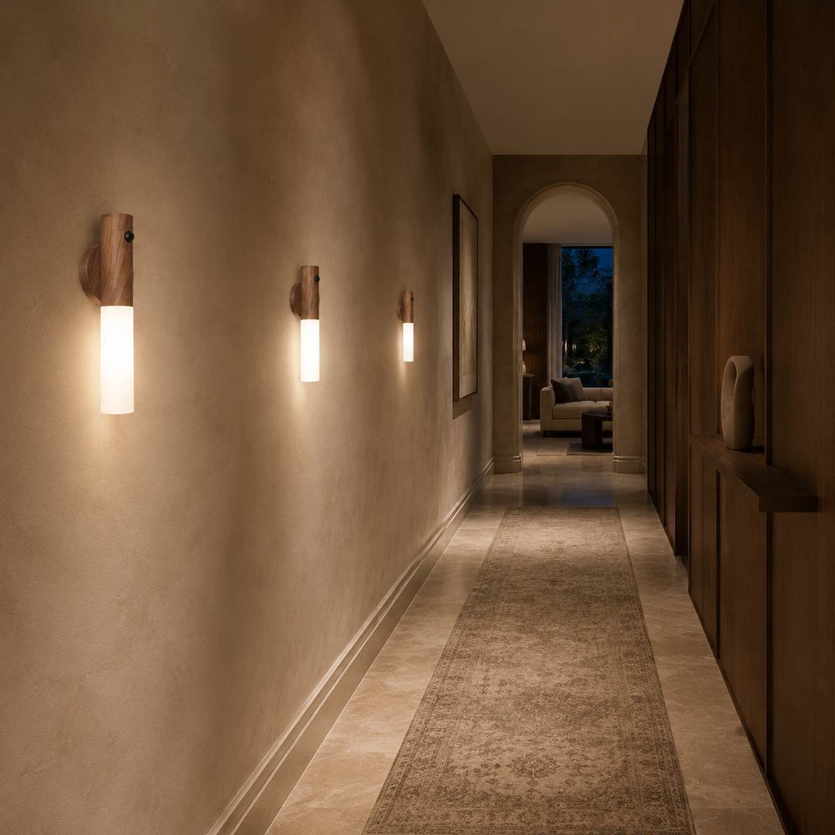Trio Motion Activated Wall LED Light Bundle