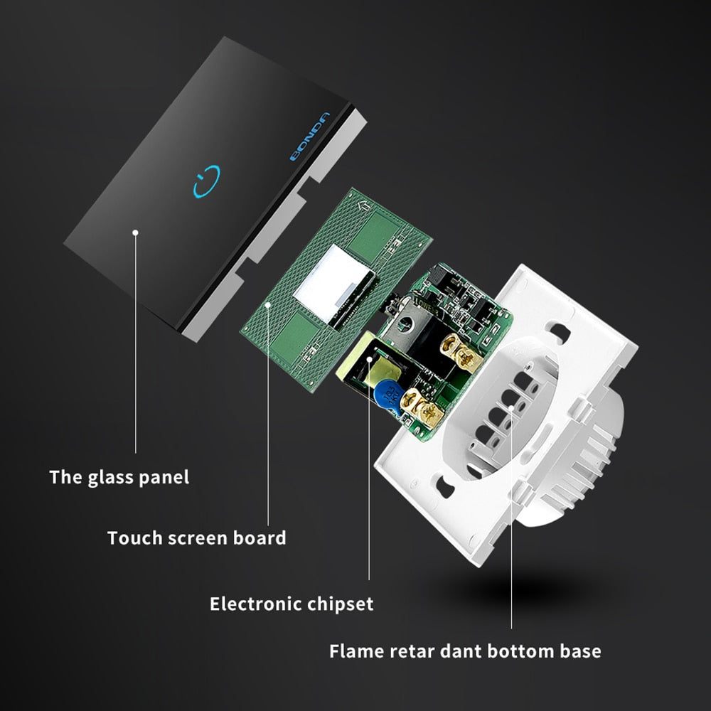 Glass Soft Touch Light Switch